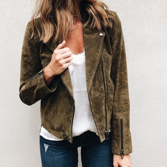 blanknyc denim no limit suede moto jacket